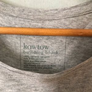 KowTow Cotton Heather Grey Jersey T-Shirt Dress